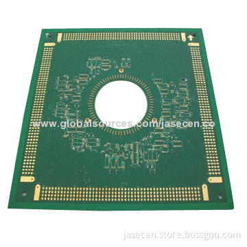 6 Layers Impedance PCB with Plating Gold, 4mil Minimum Line Width